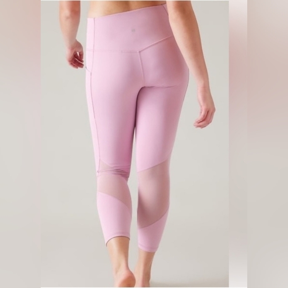 Athleta Salutation Stash 7/8th Mesh Blocking Legging M - Picture 2 of 2